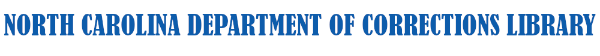 Logo for North Carolina Department of Corrections