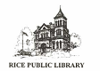 Logo for Rice Public Library